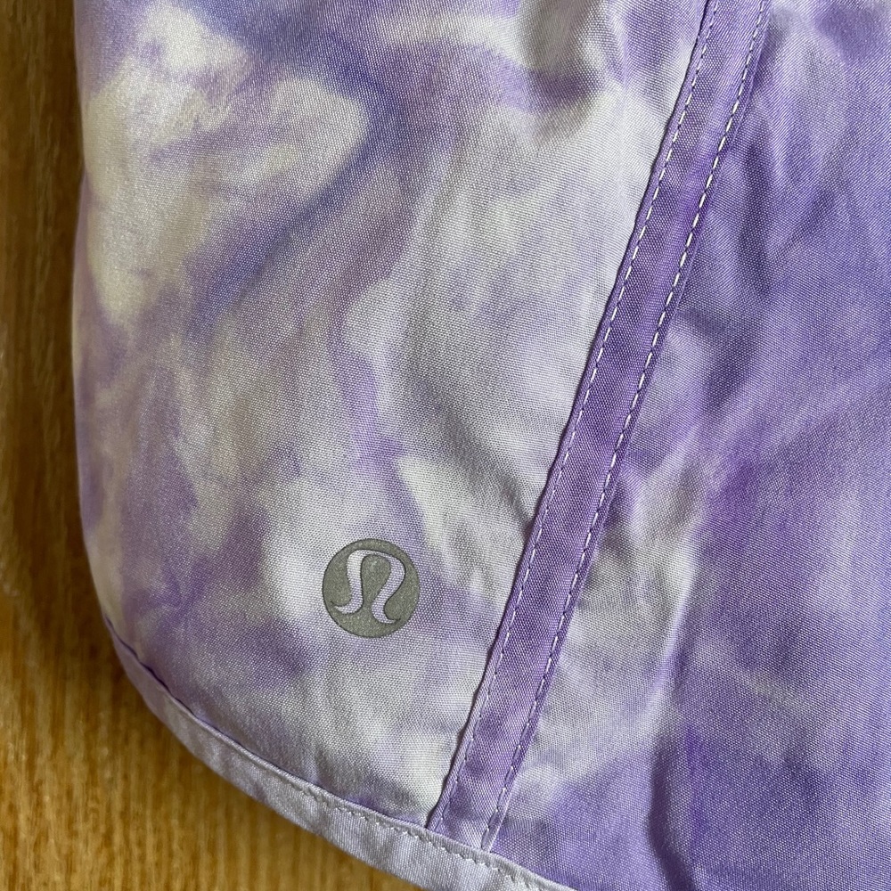 Lululemon purple tie dye shorts